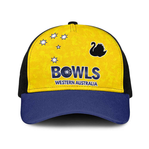 Western Australia Lawn Bowls Baseball Net Cap Aussie Minimalist Style - Aussie Hoodie