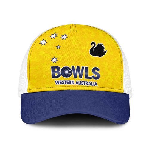 Western Australia Lawn Bowls Baseball Net Cap Aussie Minimalist Style - Aussie Hoodie