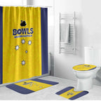 Western Australia Lawn Bowls Bathroom Set Aussie Minimalist Style - Aussie Hoodie