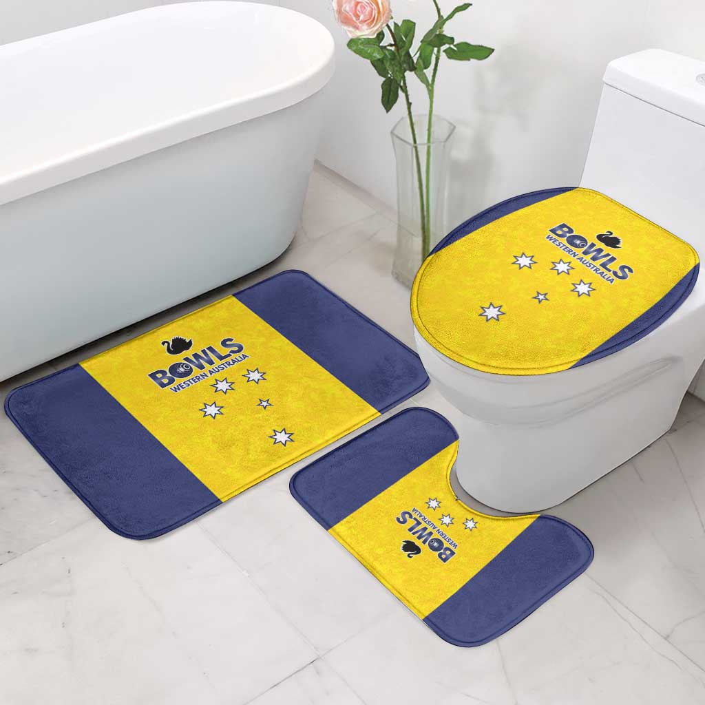 Western Australia Lawn Bowls Bathroom Set Aussie Minimalist Style - Aussie Hoodie