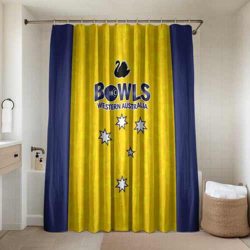 Western Australia Lawn Bowls Bathroom Set Aussie Minimalist Style - Aussie Hoodie