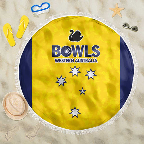 Western Australia Lawn Bowls Beach Blanket Aussie Minimalist Style - Aussie Hoodie