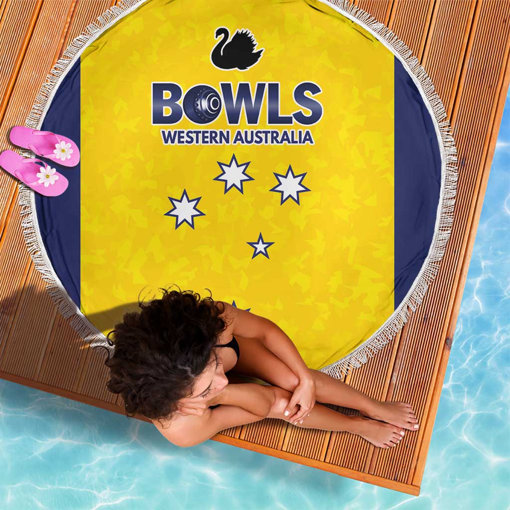 Western Australia Lawn Bowls Beach Blanket Aussie Minimalist Style - Aussie Hoodie