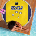 Western Australia Lawn Bowls Beach Blanket Aussie Minimalist Style - Aussie Hoodie