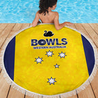 Western Australia Lawn Bowls Beach Blanket Aussie Minimalist Style - Aussie Hoodie
