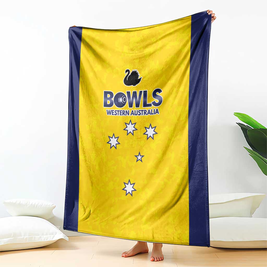 Western Australia Lawn Bowls Blanket Aussie Minimalist Style - Aussie Hoodie
