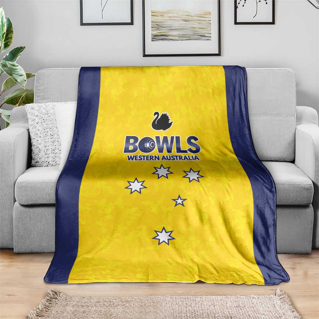 Western Australia Lawn Bowls Blanket Aussie Minimalist Style - Aussie Hoodie