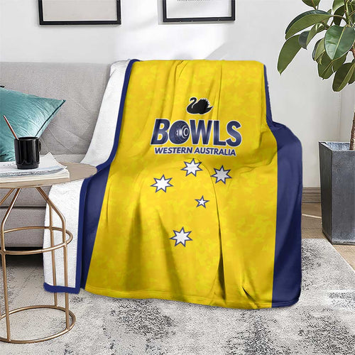 Western Australia Lawn Bowls Blanket Aussie Minimalist Style - Aussie Hoodie