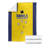 Western Australia Lawn Bowls Blanket Aussie Minimalist Style - Aussie Hoodie