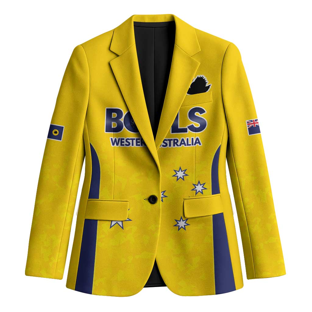 Western Australia Lawn Bowls Custom Blazer Aussie Minimalist Style - Aussie Hoodie