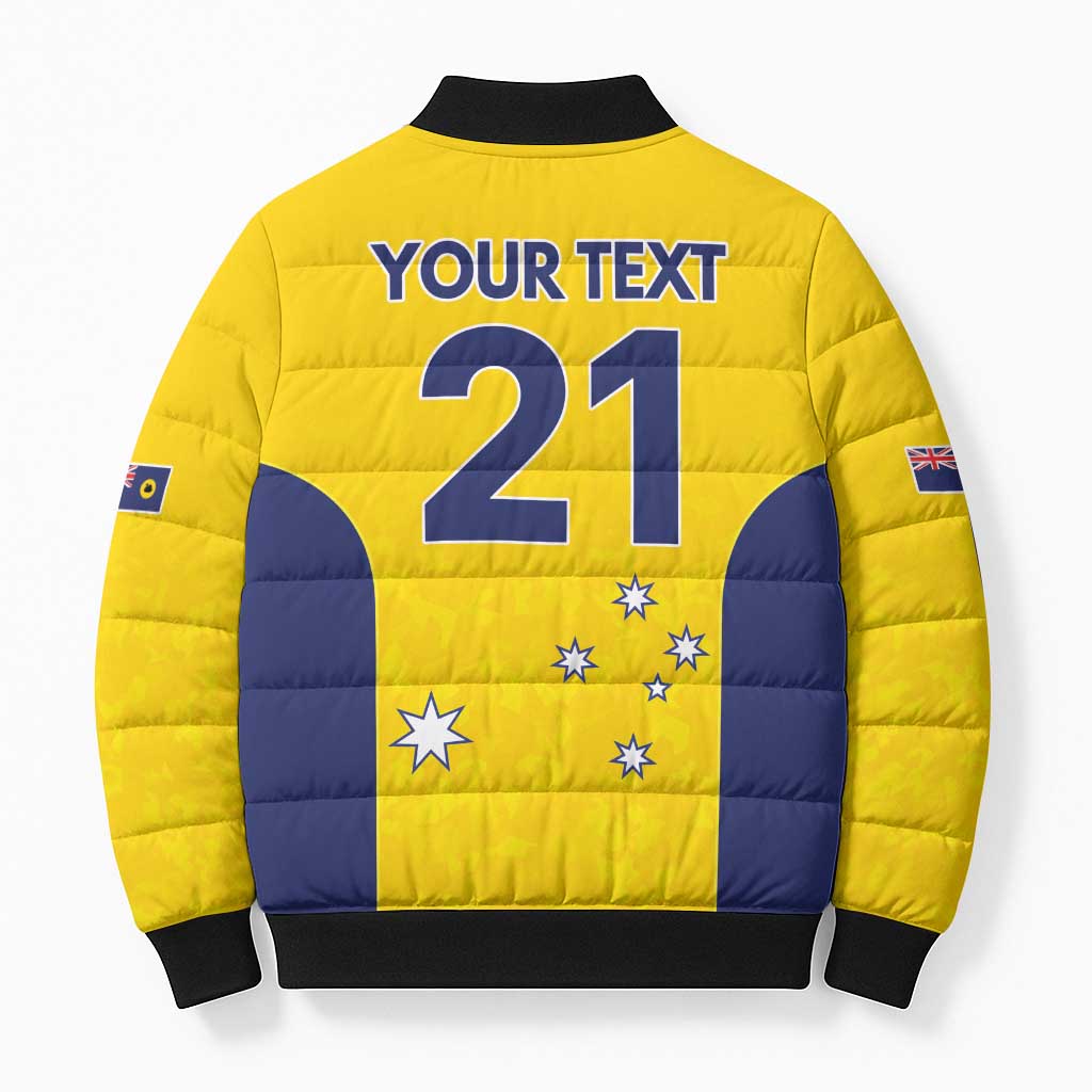 Western Australia Lawn Bowls Custom Bomber Puffer Jacket Aussie Minimalist Style - Aussie Hoodie