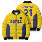 Western Australia Lawn Bowls Custom Bomber Puffer Jacket Aussie Minimalist Style - Aussie Hoodie