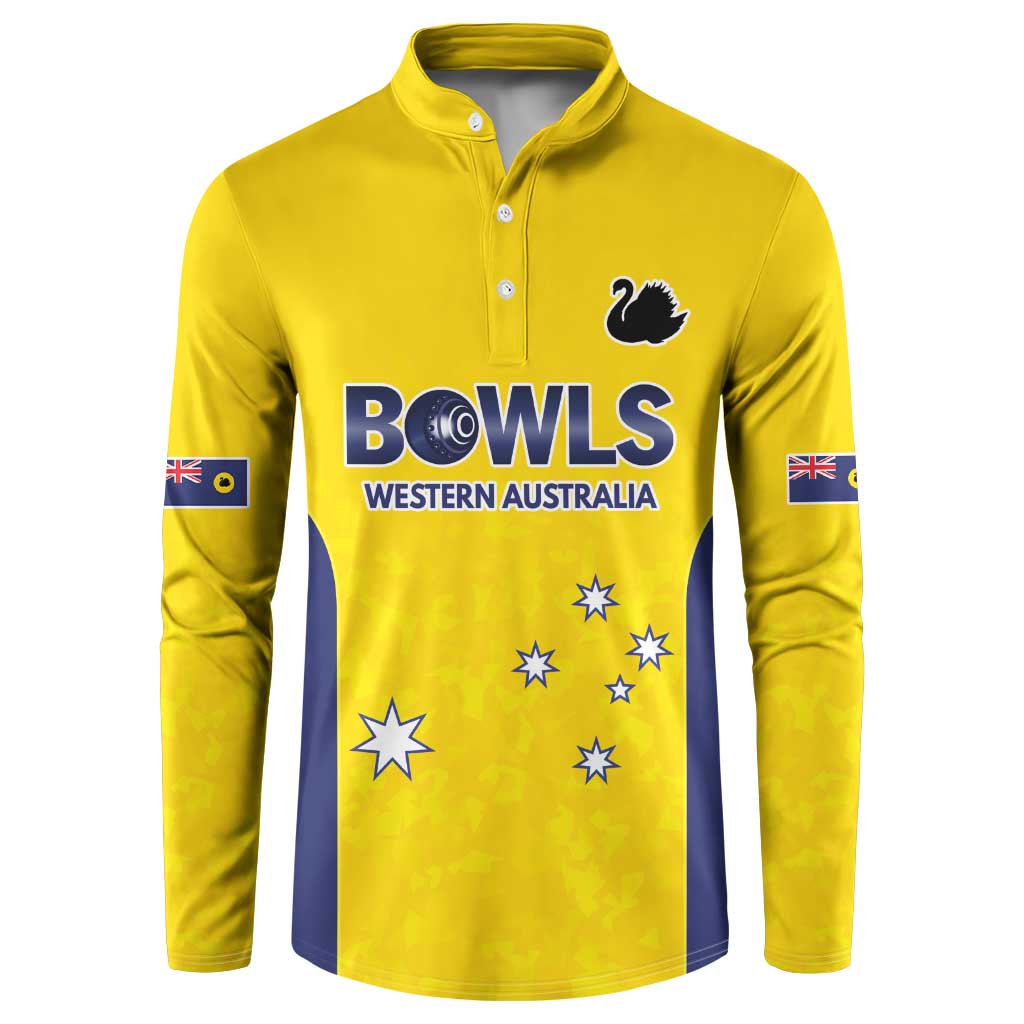 Western Australia Lawn Bowls Custom Button Sweatshirt Aussie Minimalist Style - Aussie Hoodie