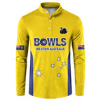 Western Australia Lawn Bowls Custom Button Sweatshirt Aussie Minimalist Style - Aussie Hoodie