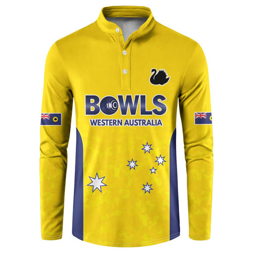 Western Australia Lawn Bowls Custom Button Sweatshirt Aussie Minimalist Style - Aussie Hoodie