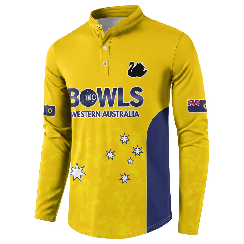 Western Australia Lawn Bowls Custom Button Sweatshirt Aussie Minimalist Style - Aussie Hoodie