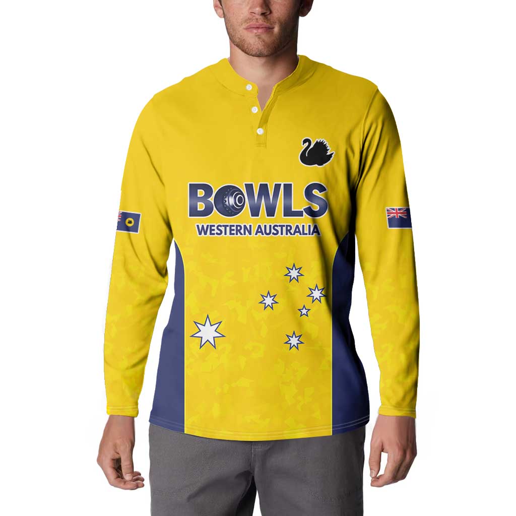Western Australia Lawn Bowls Custom Button Sweatshirt Aussie Minimalist Style - Aussie Hoodie