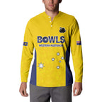 Western Australia Lawn Bowls Custom Button Sweatshirt Aussie Minimalist Style - Aussie Hoodie