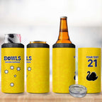 Western Australia Lawn Bowls Custom 4 in 1 Can Cooler Tumbler Aussie Minimalist Style - Aussie Hoodie