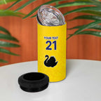 Western Australia Lawn Bowls Custom 4 in 1 Can Cooler Tumbler Aussie Minimalist Style - Aussie Hoodie