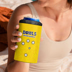 Western Australia Lawn Bowls Custom 4 in 1 Can Cooler Tumbler Aussie Minimalist Style - Aussie Hoodie