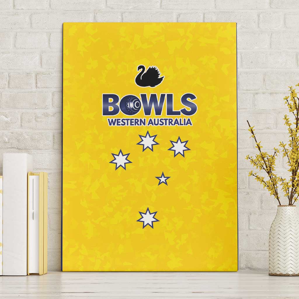 Western Australia Lawn Bowls Canvas Wall Art Aussie Minimalist Style - Aussie Hoodie