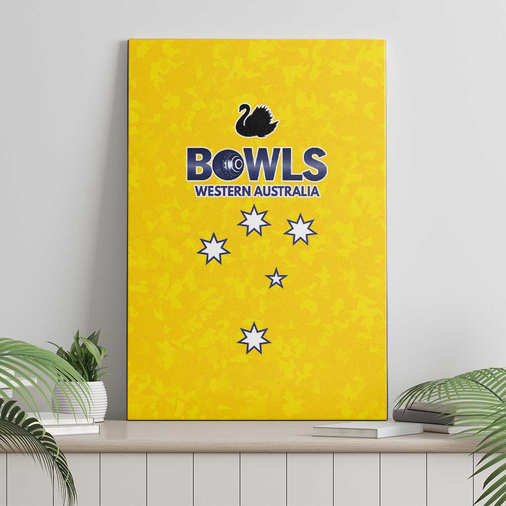 Western Australia Lawn Bowls Canvas Wall Art Aussie Minimalist Style - Aussie Hoodie