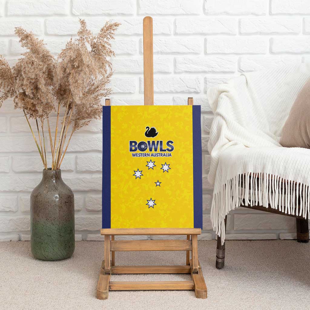 Western Australia Lawn Bowls Canvas Wall Art Aussie Minimalist Style - Aussie Hoodie