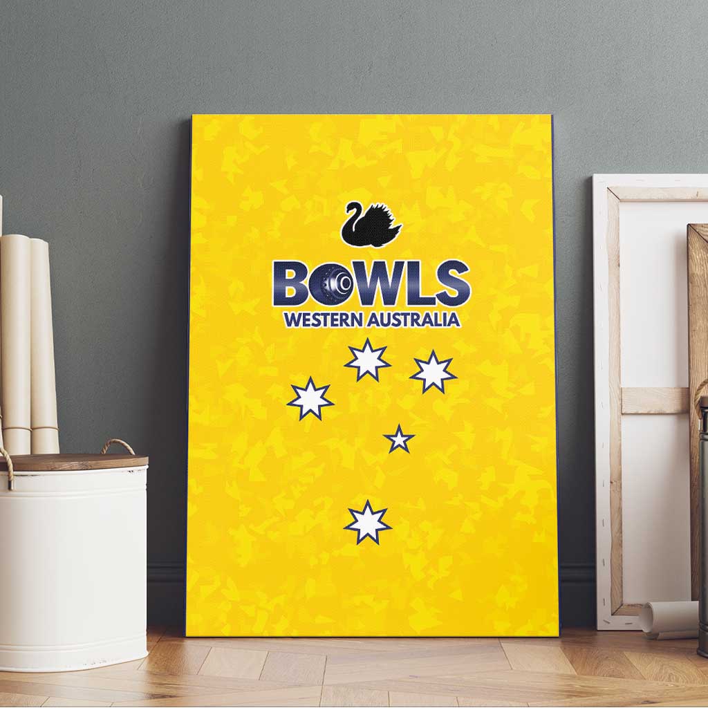 Western Australia Lawn Bowls Canvas Wall Art Aussie Minimalist Style - Aussie Hoodie