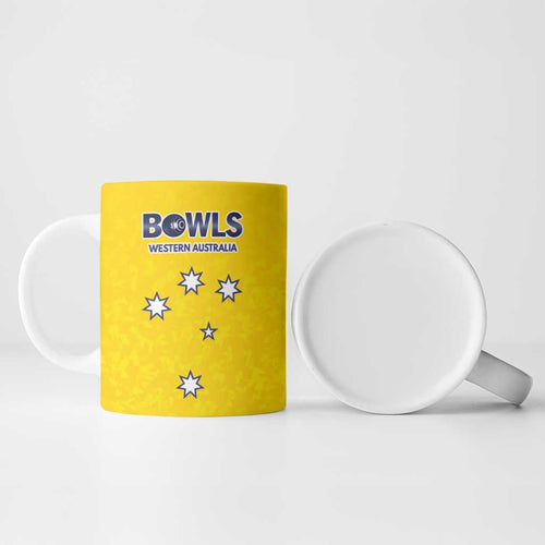 Western Australia Lawn Bowls Custom Ceramic Mug Aussie Minimalist Style - Aussie Hoodie