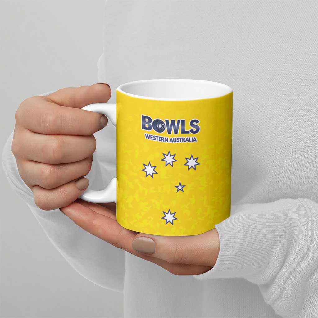 Western Australia Lawn Bowls Custom Ceramic Mug Aussie Minimalist Style - Aussie Hoodie