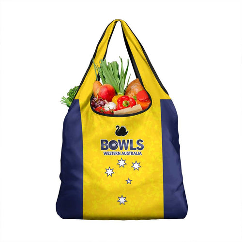 Western Australia Lawn Bowls Grocery Bag Aussie Minimalist Style - Aussie Hoodie
