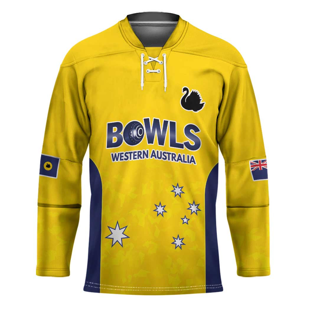 Western Australia Lawn Bowls Custom Hockey Jersey Aussie Minimalist Style - Aussie Hoodie
