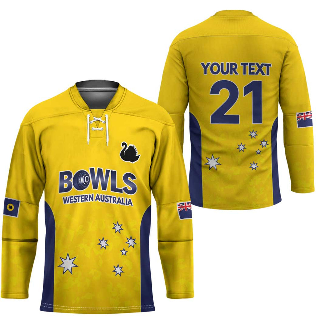 Western Australia Lawn Bowls Custom Hockey Jersey Aussie Minimalist Style - Aussie Hoodie