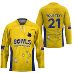 Western Australia Lawn Bowls Custom Hockey Jersey Aussie Minimalist Style - Aussie Hoodie
