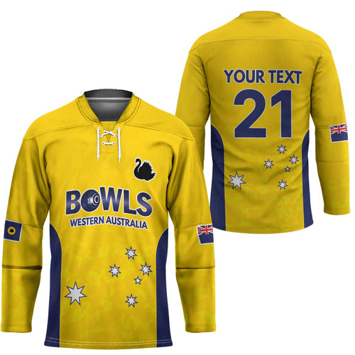 Western Australia Lawn Bowls Custom Hockey Jersey Aussie Minimalist Style - Aussie Hoodie