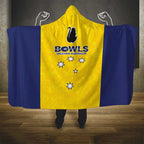 Western Australia Lawn Bowls Hooded Blanket Aussie Minimalist Style - Aussie Hoodie