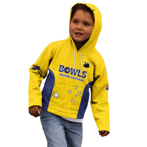 Western Australia Lawn Bowls Custom Kid Hoodie Aussie Minimalist Style - Aussie Hoodie