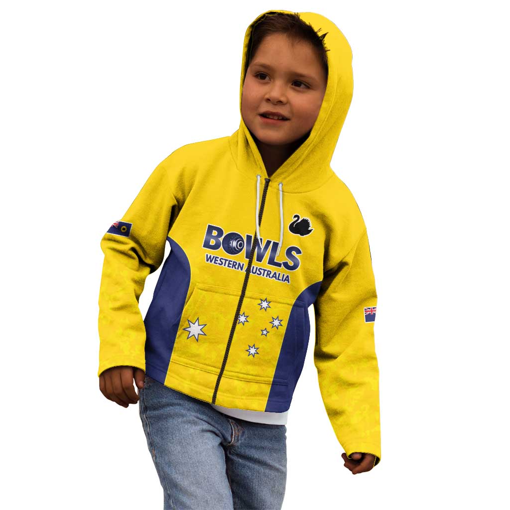 Western Australia Lawn Bowls Custom Kid Hoodie Aussie Minimalist Style - Aussie Hoodie