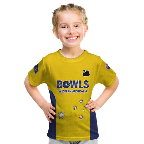 Western Australia Lawn Bowls Custom Kid T Shirt Aussie Minimalist Style - Aussie Hoodie