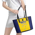 Western Australia Lawn Bowls Leather Tote Bag Aussie Minimalist Style - Aussie Hoodie