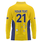 Western Australia Lawn Bowls Custom Long Sleeve Polo Shirt Aussie Minimalist Style - Aussie Hoodie
