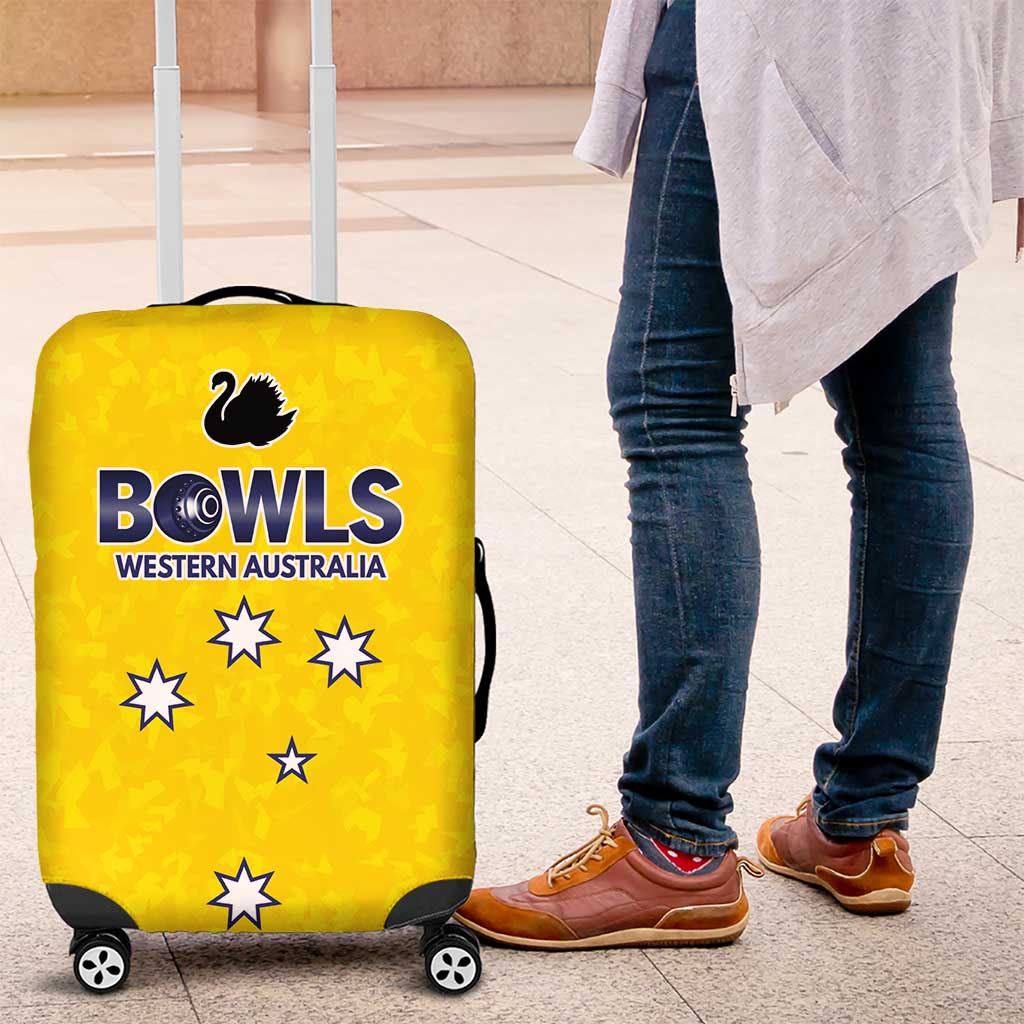 Western Australia Lawn Bowls Luggage Cover Aussie Minimalist Style - Aussie Hoodie
