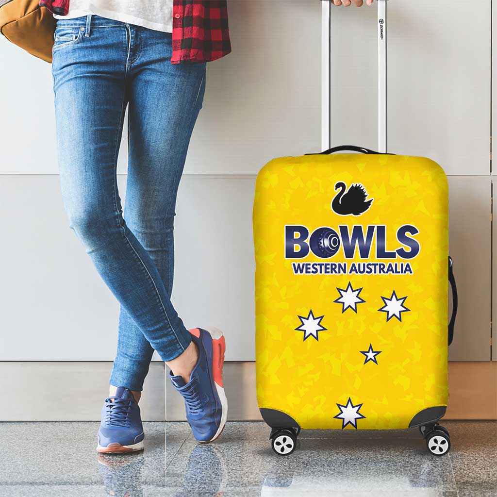 Western Australia Lawn Bowls Luggage Cover Aussie Minimalist Style - Aussie Hoodie