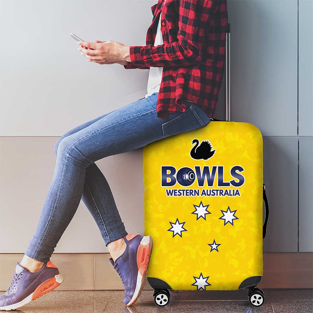 Western Australia Lawn Bowls Luggage Cover Aussie Minimalist Style - Aussie Hoodie