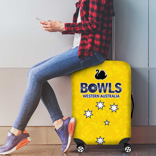 Western Australia Lawn Bowls Luggage Cover Aussie Minimalist Style - Aussie Hoodie