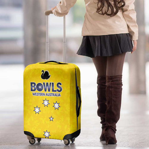 Western Australia Lawn Bowls Luggage Cover Aussie Minimalist Style - Aussie Hoodie