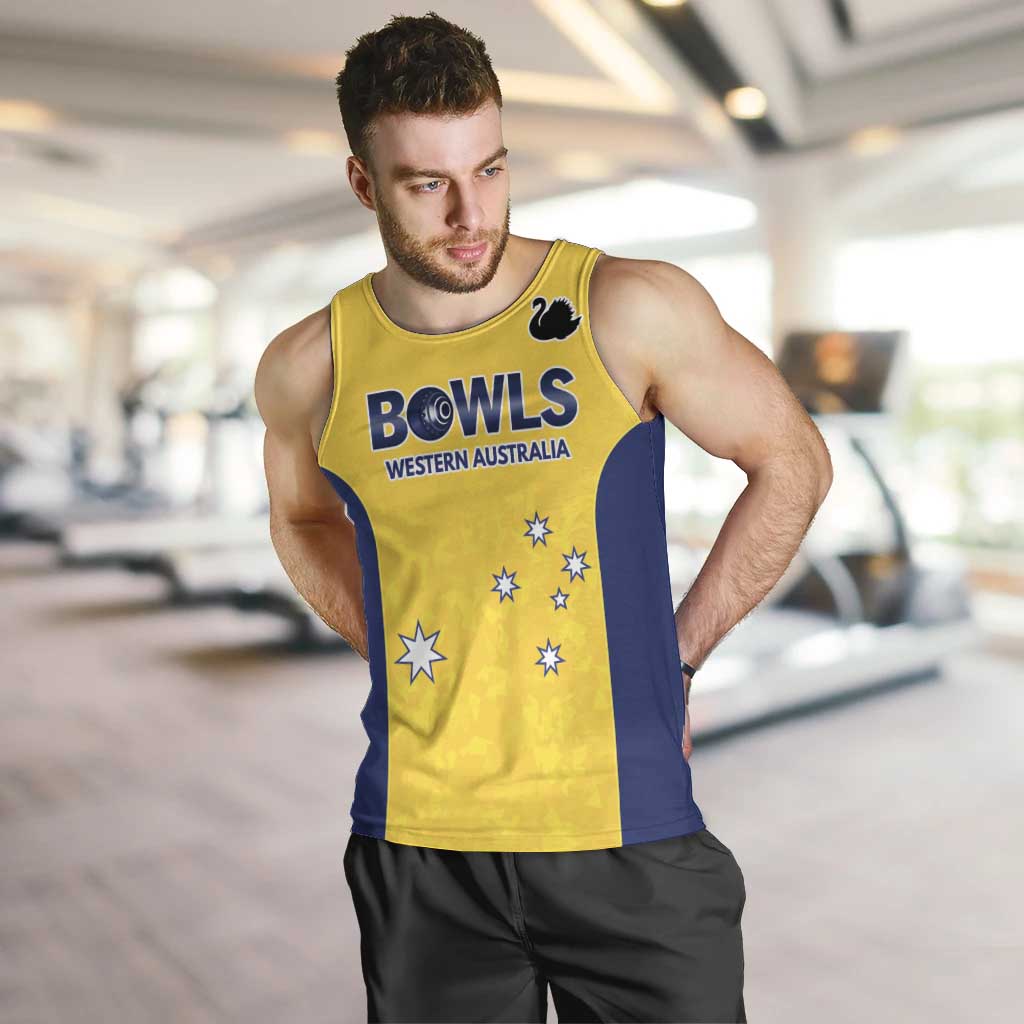 Western Australia Lawn Bowls Custom Men Tank Top Aussie Minimalist Style - Aussie Hoodie