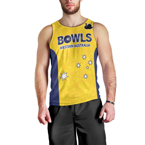 Western Australia Lawn Bowls Custom Men Tank Top Aussie Minimalist Style - Aussie Hoodie
