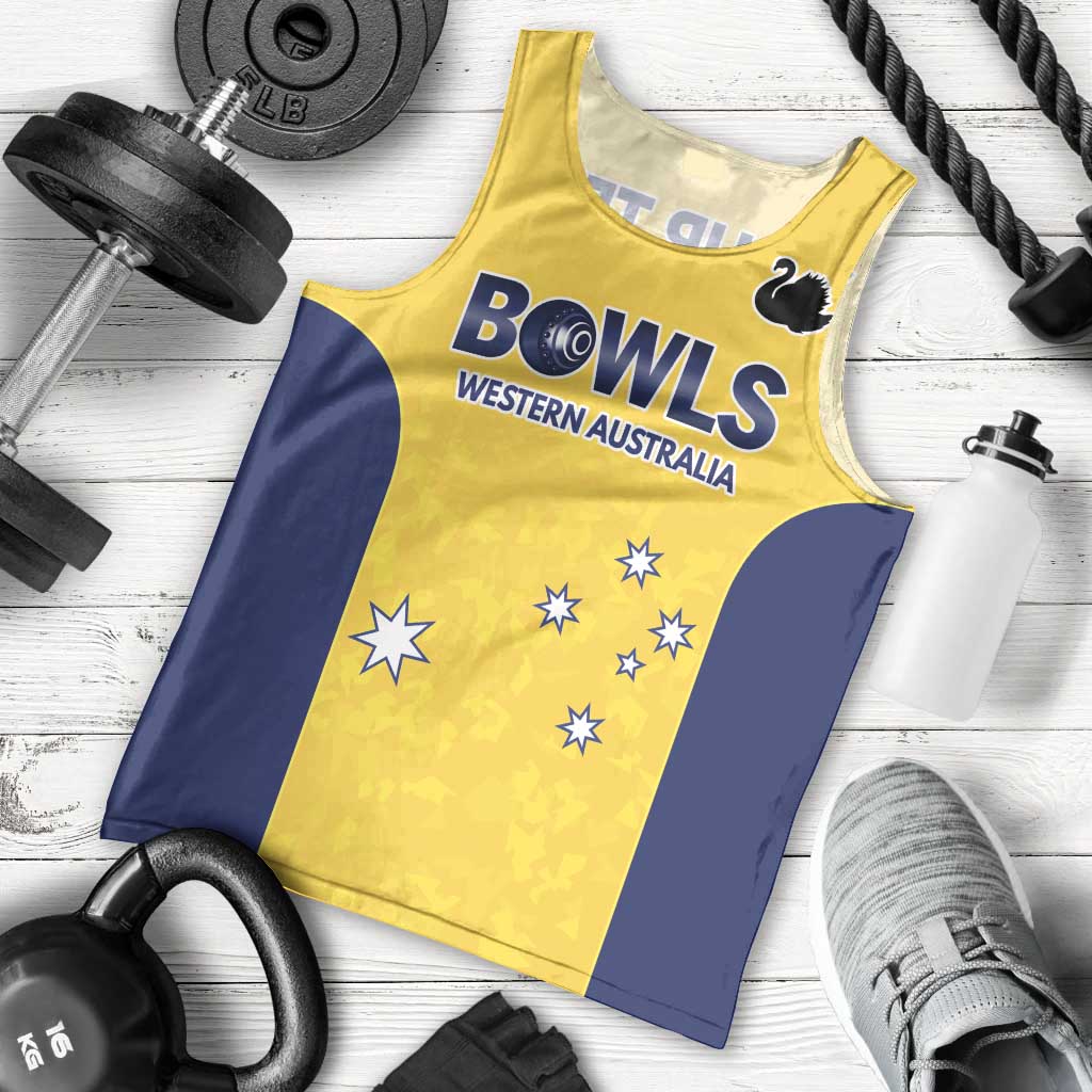 Western Australia Lawn Bowls Custom Men Tank Top Aussie Minimalist Style - Aussie Hoodie
